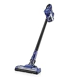PUPPYOO WP536 Stick Vacuum Cleaner Cordless HEPA Filtration, Portable Lightweight 2 in 1 Upright Handheld Bagless Electric Broom, Lithium-ion Battery Rechargeable Cyclone Quiet Vacuum Cleaner